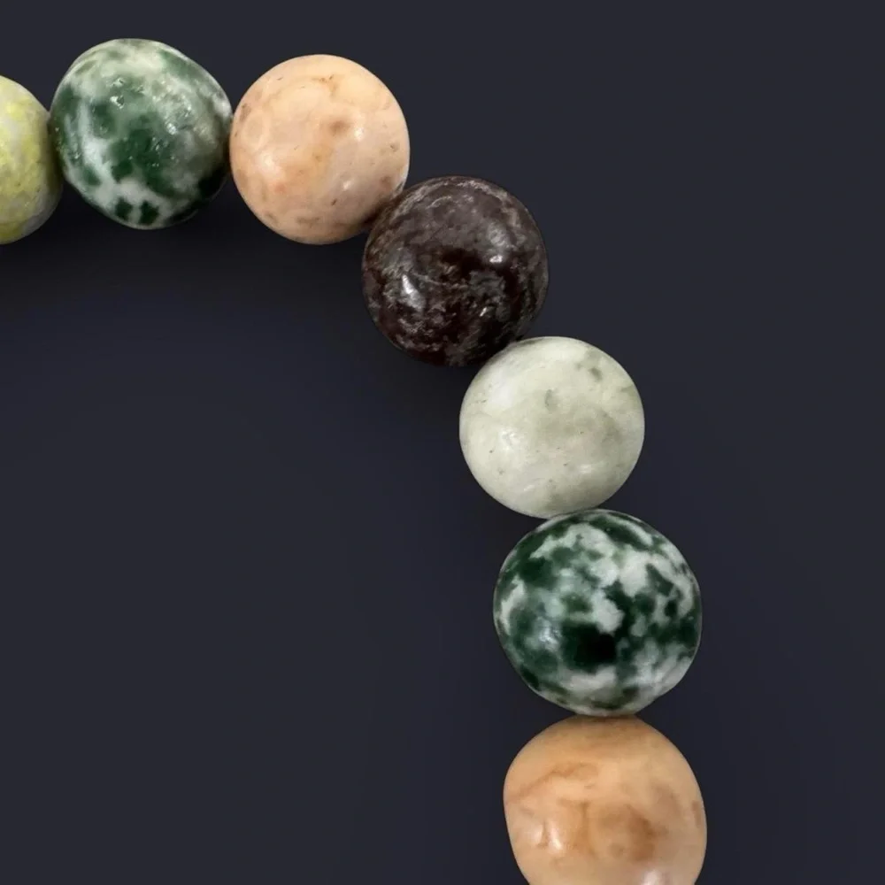 Mixed Gemstone Bead Bracelet 10mm